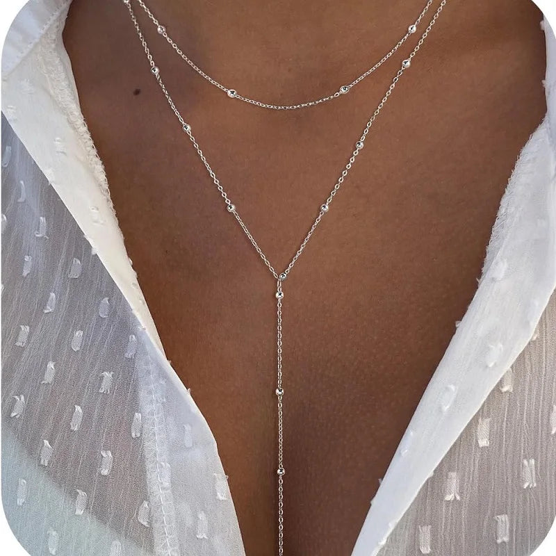 Elegant Y-Shaped Pendant Necklaces