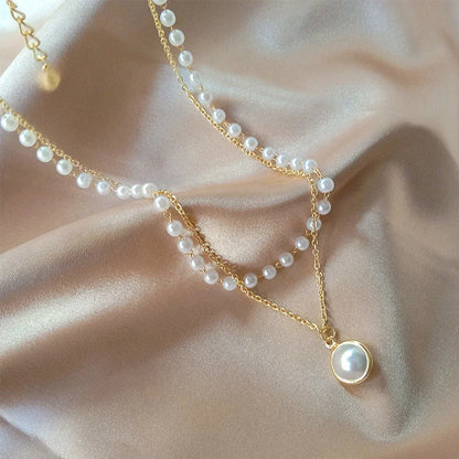 Pearl Double Layer Choker