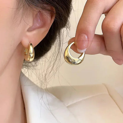 925 Sterling Silver Vintage Gold Round Earrings