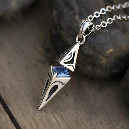 Stylish Blue Stone Necklace