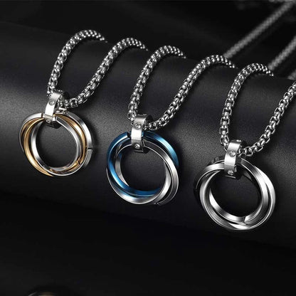 Three Circles Pendent Necklace