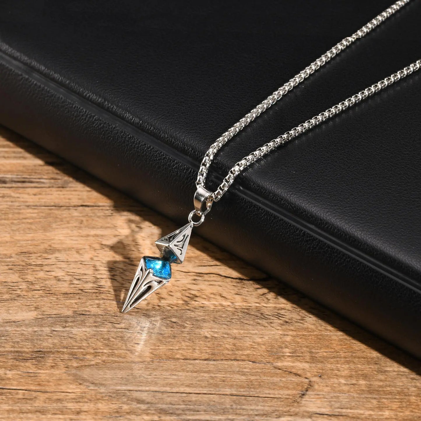 Stylish Blue Stone Necklace