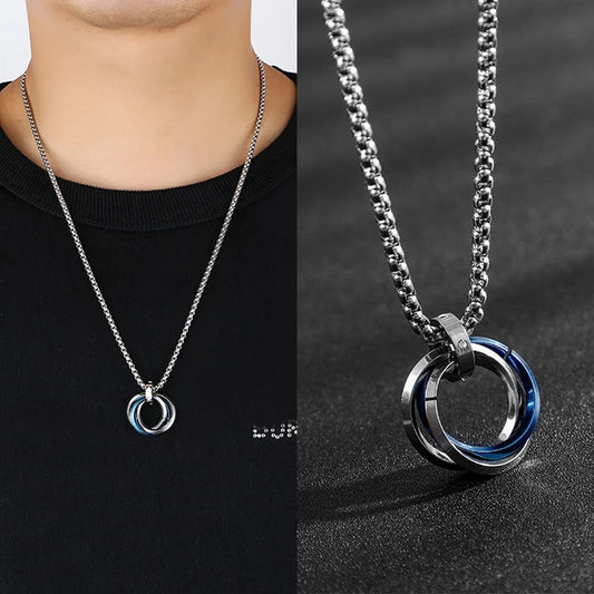 Three Circles Pendent Necklace