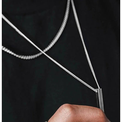 3D Vertical Bar Layering Necklaces